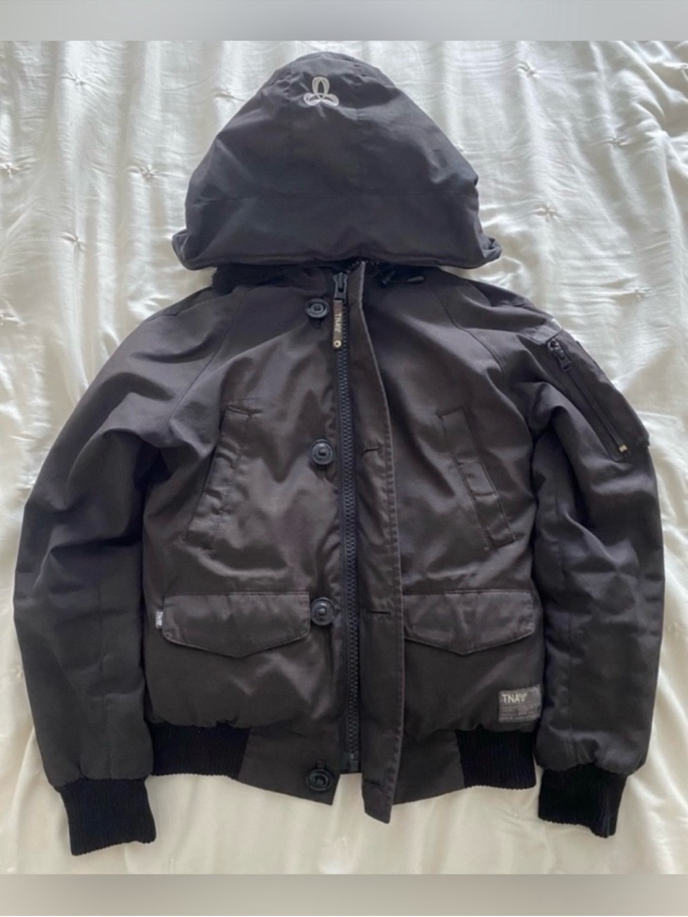 TNA Ronne Short Parka Black XS/S Duck Down